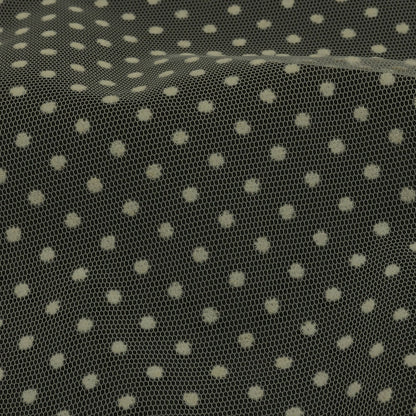 Famous Australian Designer Rutabaga Flocked Polka Dots Polyester Tulle Detail