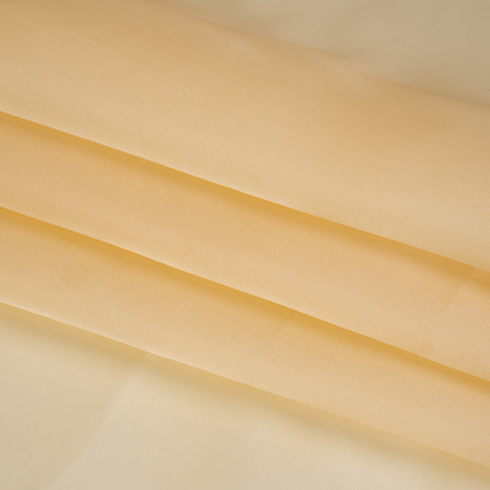 Silk Satin-Faced Organza - Cream - Famous Australian Designer Deadstock Folded
