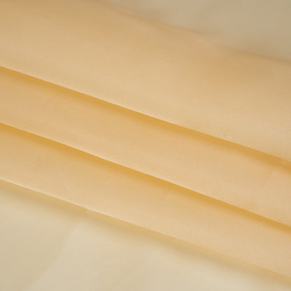 Silk Satin-Faced Organza - Cream - Famous Australian Designer Deadstock Folded