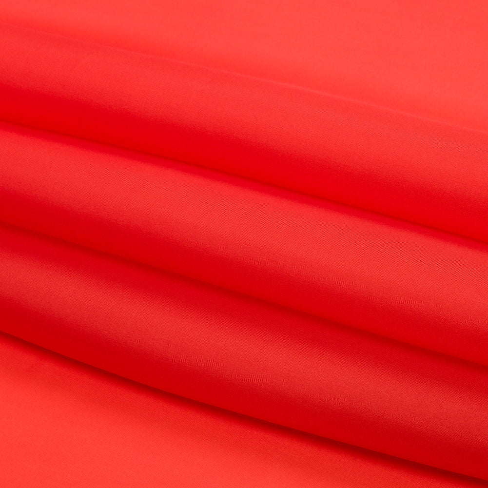 Famous Australian Designer Flame Silk Satin-Faced Organza Folded