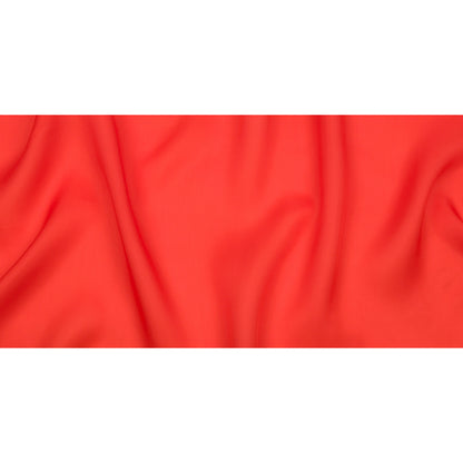 Famous Australian Designer Flame Silk Satin-Faced Organza Full