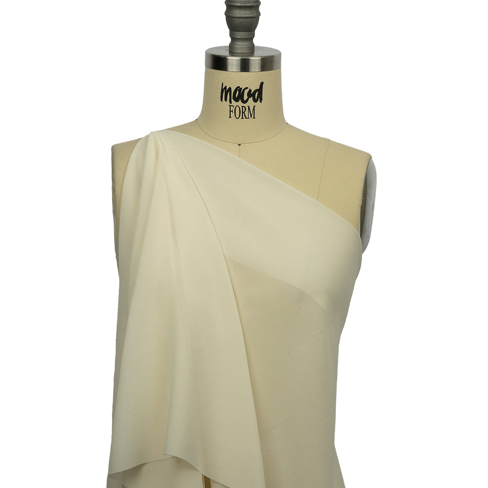 Famous Australian Designer Ice Polyester Georgette - Drape