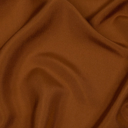 Famous Australian Designer Terracotta Plain Silk Woven