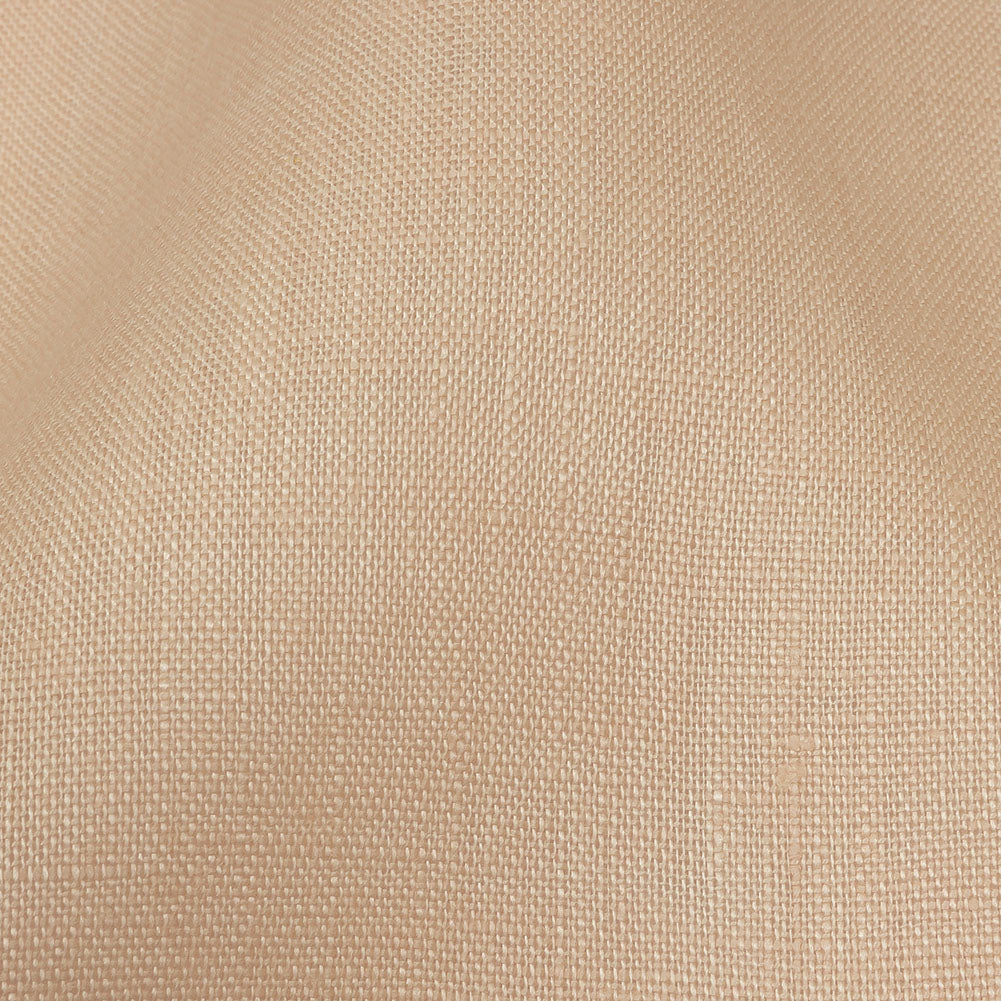 Famous Australian Designer Shell Pink Medium Weight Linen Woven Detail