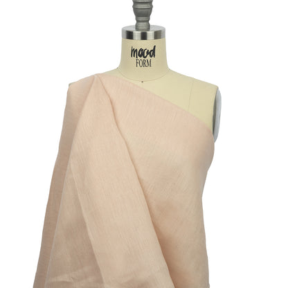 Famous Australian Designer Shell Pink Medium Weight Linen Woven Drape