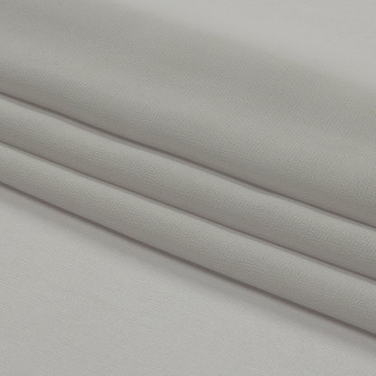 Famous Australian Designer Silver Gray Polyester Georgette Folded