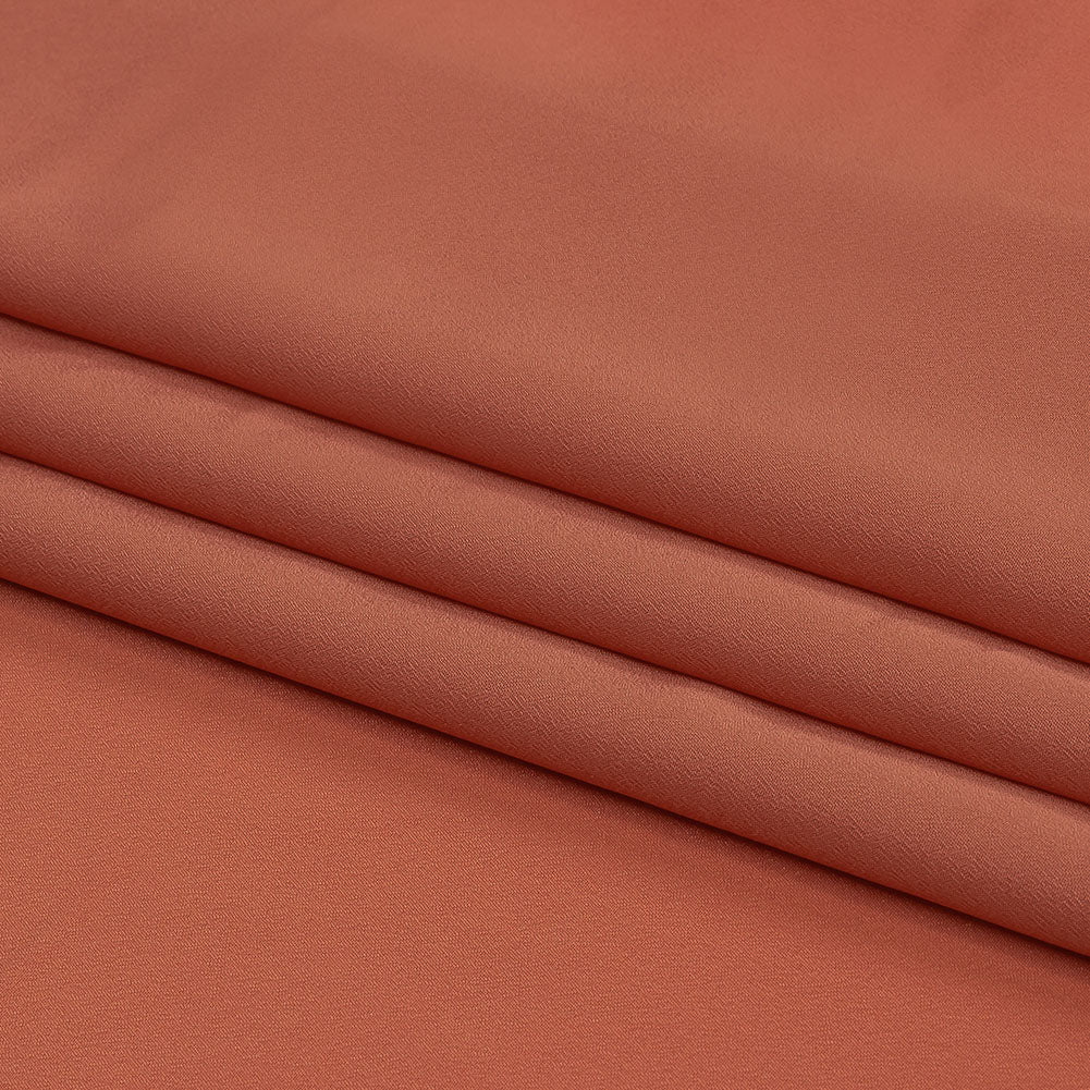 Famous Australian Designer Rosewood Polyester Crepe de Chine Folded