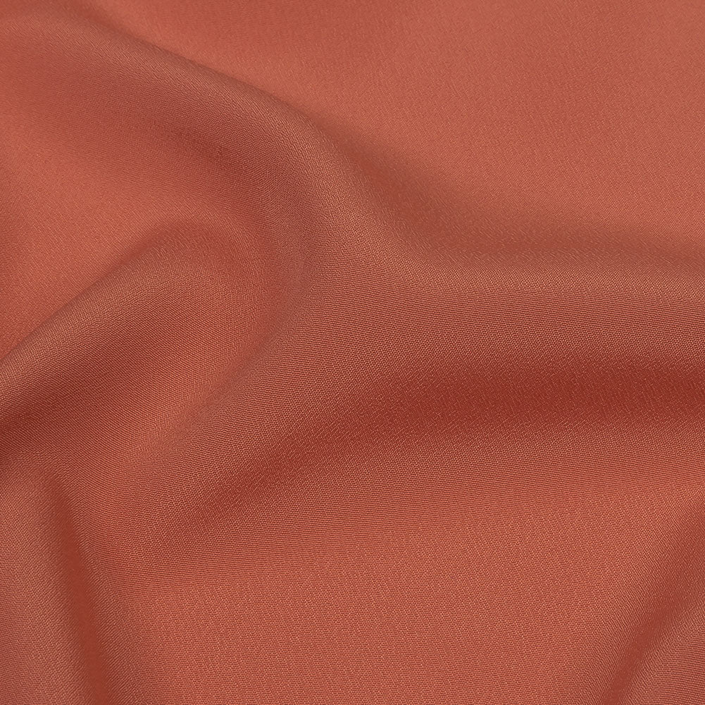Famous Australian Designer Rosewood Polyester Crepe de Chine Detail