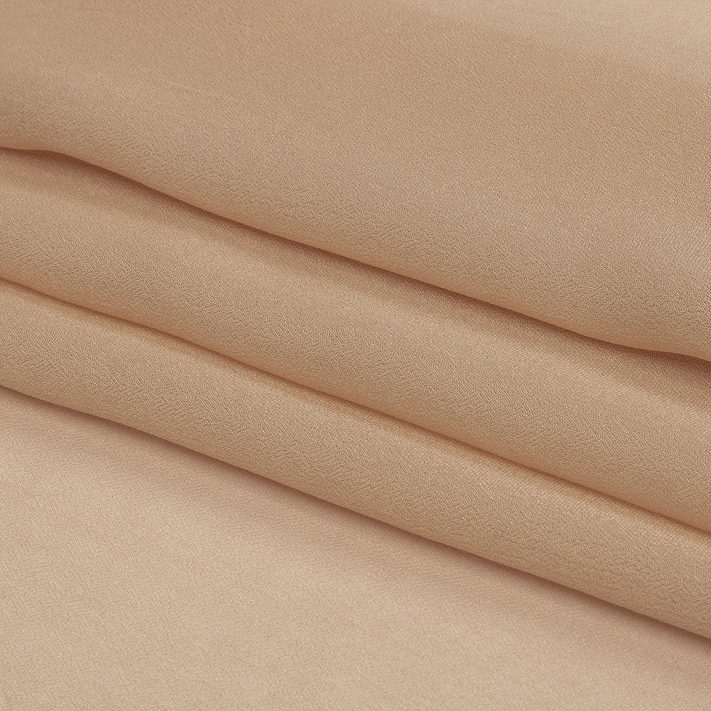 Famous Australian Designer Dusty Peach Viscose Georgette Full