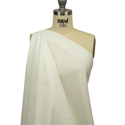 Famous Australian Designer Snow White Cotton Pique Drape