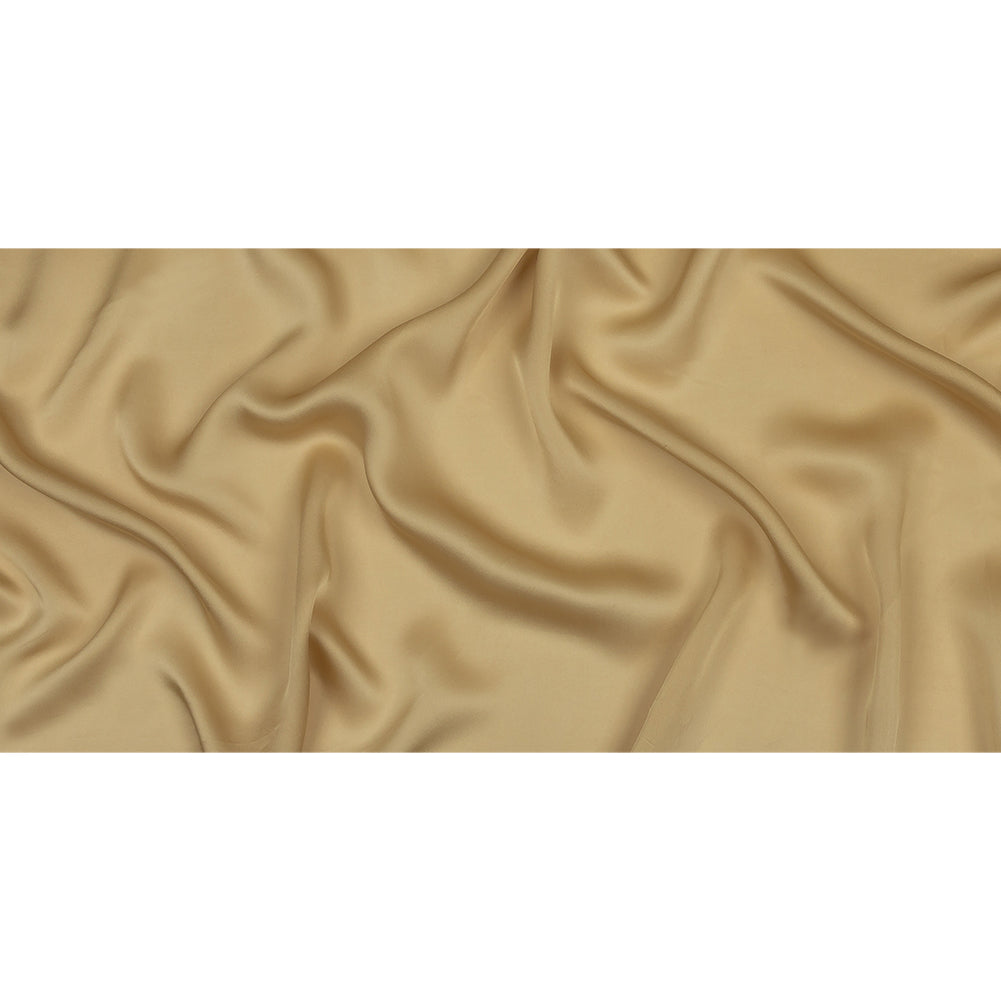 Famous Australian Designer Champagne Satin Faced Silk Chiffon Full