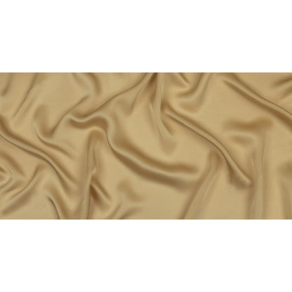 Famous Australian Designer Champagne Satin Faced Silk Chiffon Full