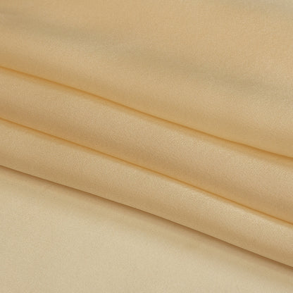 Famous Australian Designer Champagne Satin Faced Silk Chiffon Folded