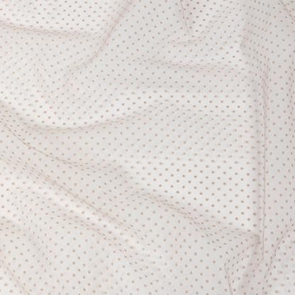 Famous Australian Designer Ballet Pink Flocked Polka Dots Point D'esprit