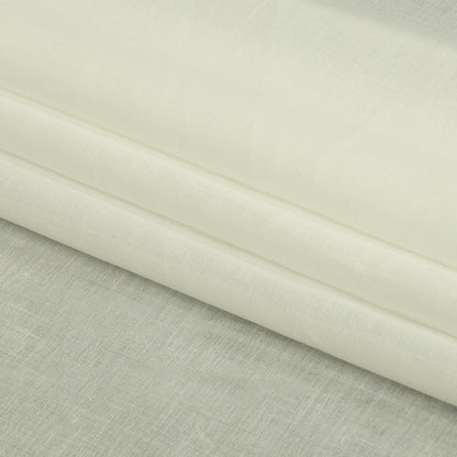 Famous Australian Designer Off White Cotton Voile Folded