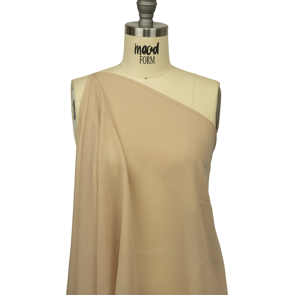 Famous Australian Designer Irish Cream Viscose Georgette Drape