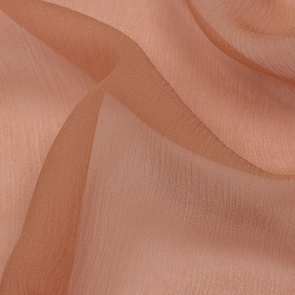 Famous Australian Designer Blush Crinkled Silk Chiffon Detail