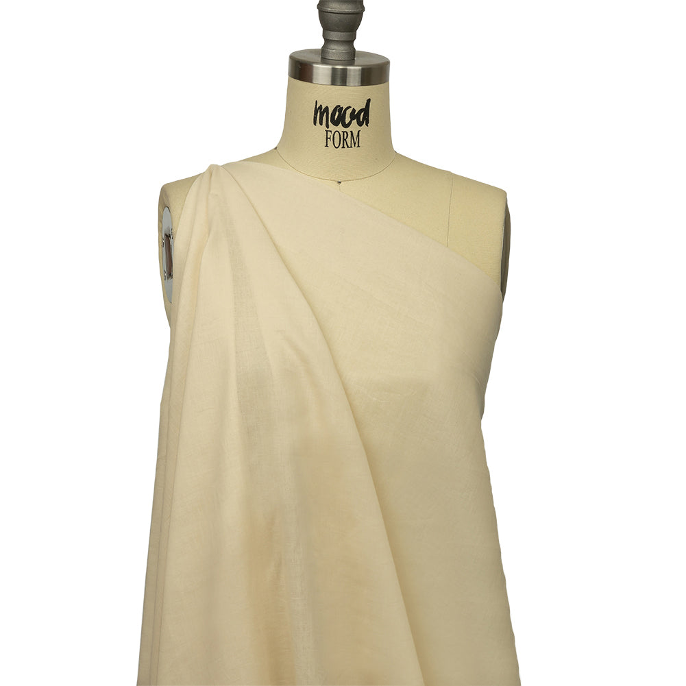 Famous Australian Designer Cream Cotton Voile Detail