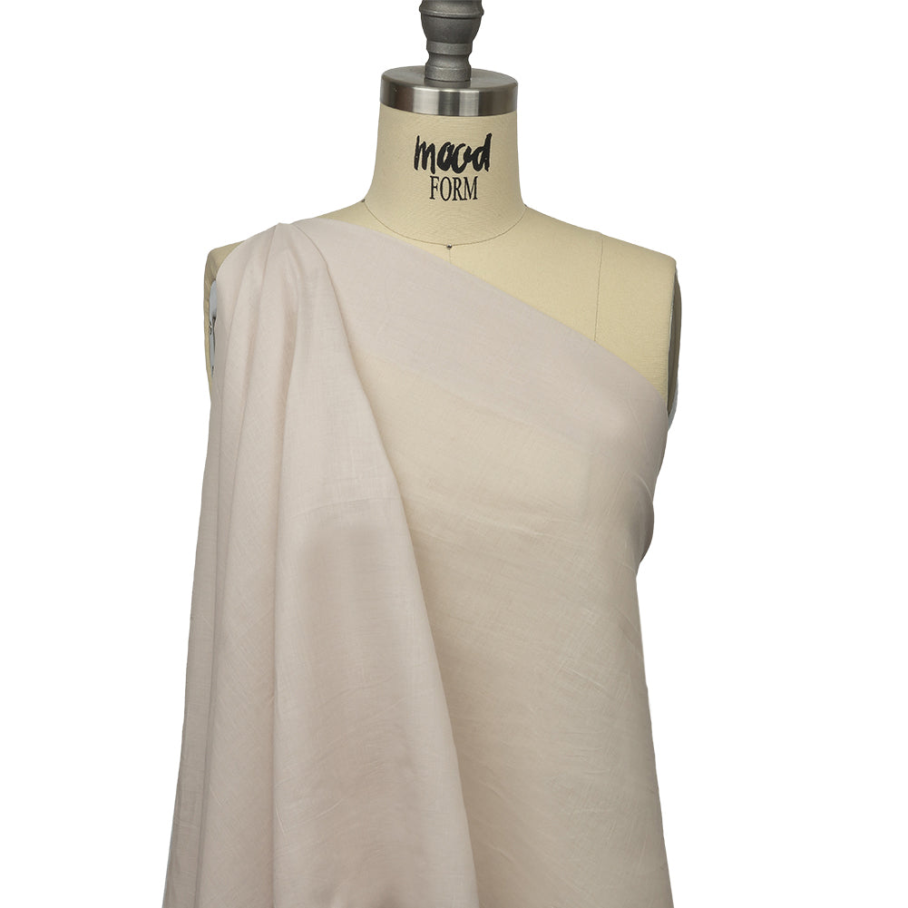 Famous Australian Designer Crystal Gray Cotton Voile Drape