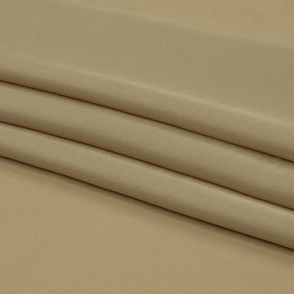 Famous Australian Designer Beige Viscose Crepe de Chine Lining Folded