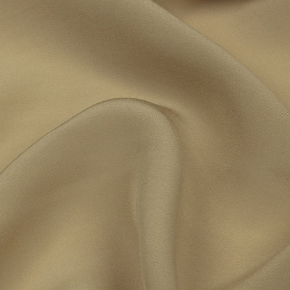 Famous Australian Designer Beige Viscose Crepe de Chine Lining Detail