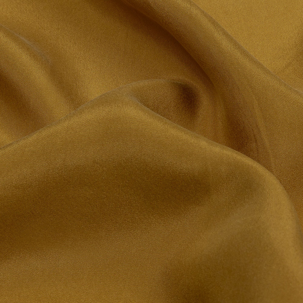 Famous Australian Designer Mustard Washed Silk Habotai Folded