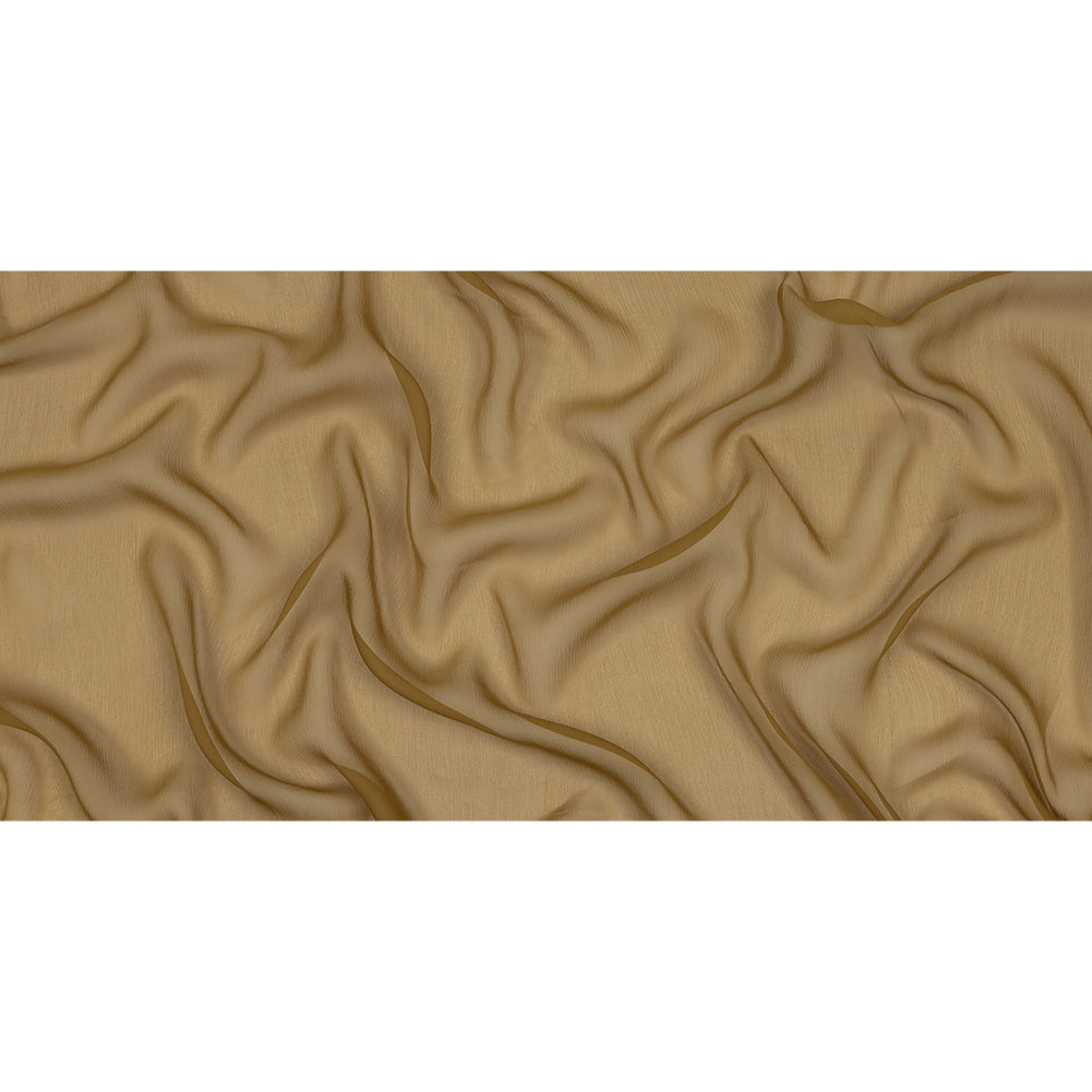 Famous Australian Designer Dijon Crinkled Silk Chiffon Full