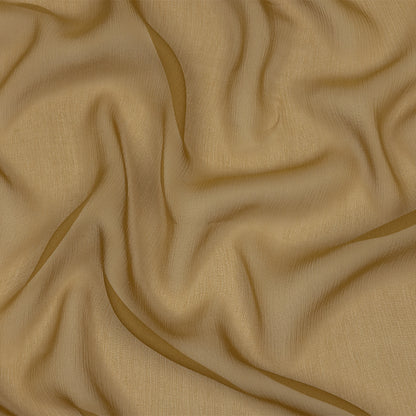 Famous Australian Designer Dijon Crinkled Silk Chiffon