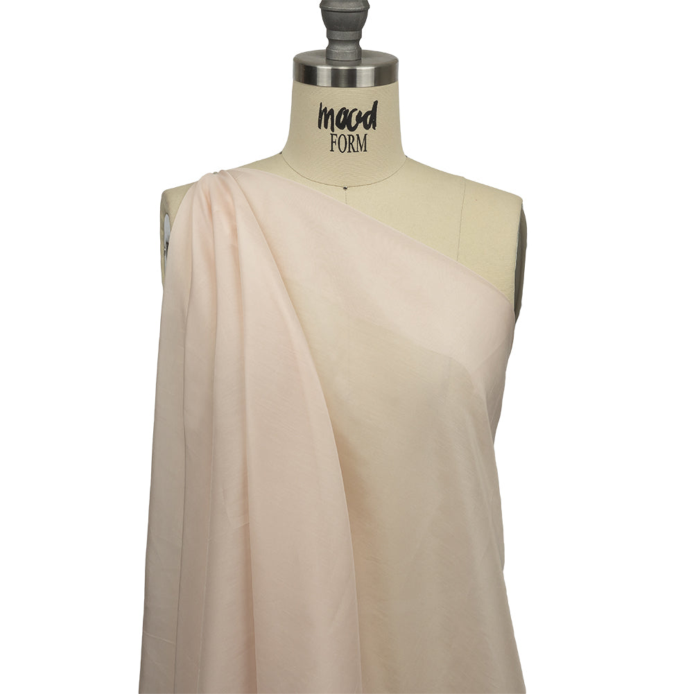 Famous Australian Designer Blush Silk and Viscose Voile Drape
