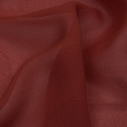 Famous Australian Designer Barn Red Viscose Georgette Folded