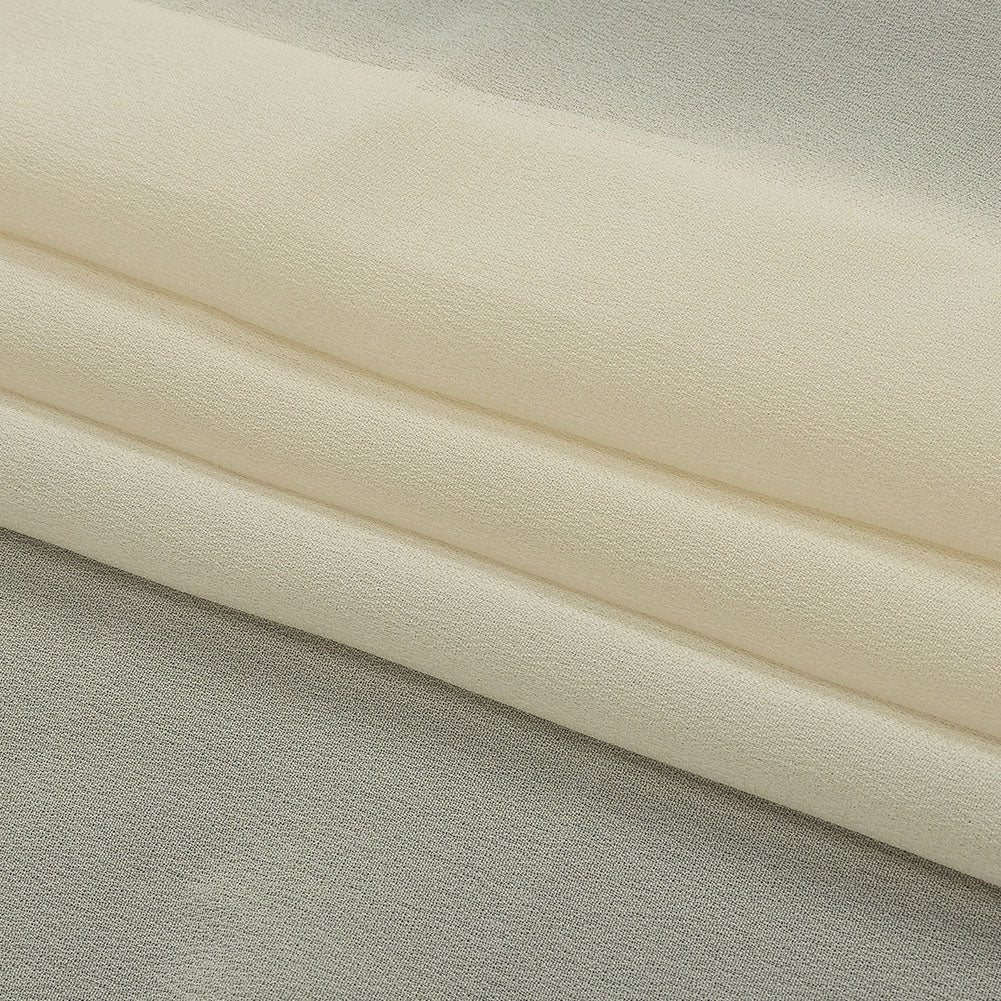 Famous Australian Designer Cloud Cream Viscose Georgette Folded