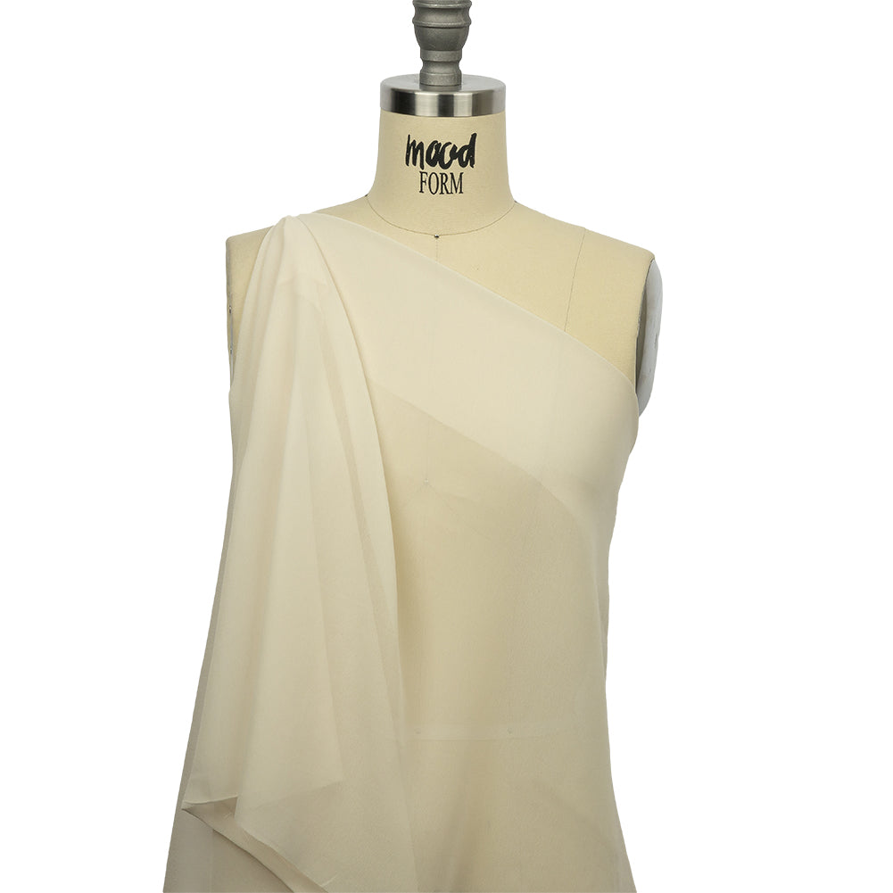 Famous Australian Designer Cloud Cream Viscose Georgette Drape