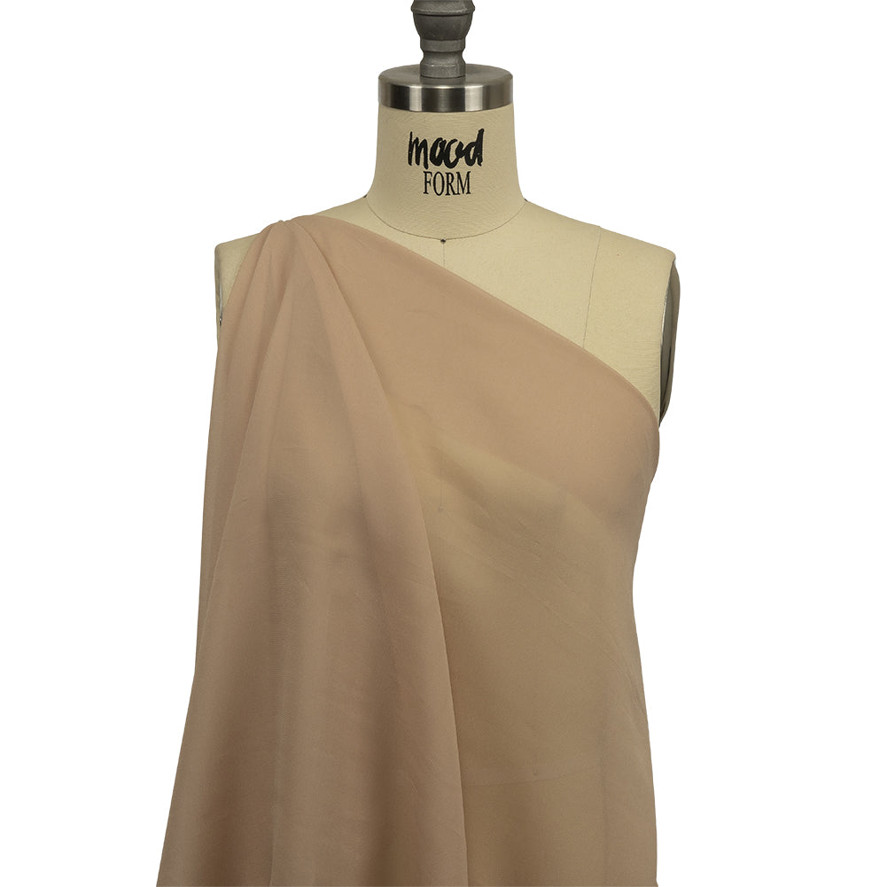 Famous Australian Designer Sand Viscose Georgette Detail