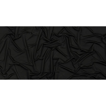 Famous Australian Designer Black Onyx Stretch Polyester Jersey Full