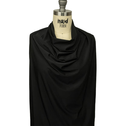 Famous Australian Designer Black Onyx Stretch Polyester Jersey Drape