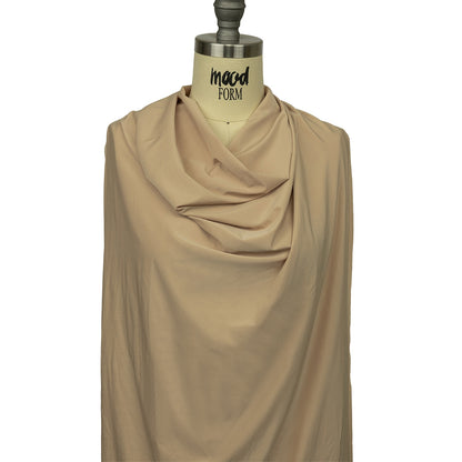 Famous Australian Designer Nude Stretch Polyester Jersey Drape