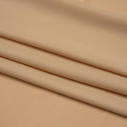 Stretch Polyester Jersey - Beige - Famous Australian Designer Deadstock Folded