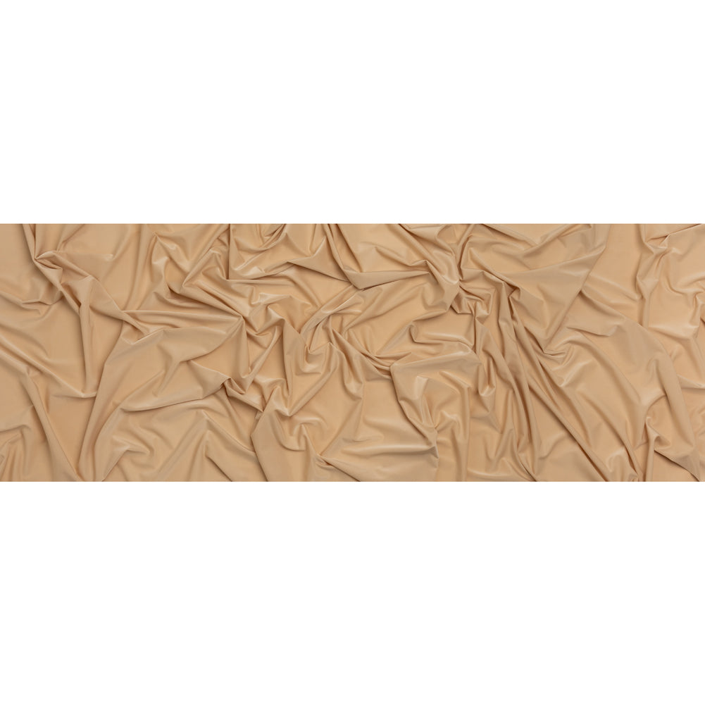 Stretch Polyester Jersey - Beige - Famous Australian Designer Deadstock Full