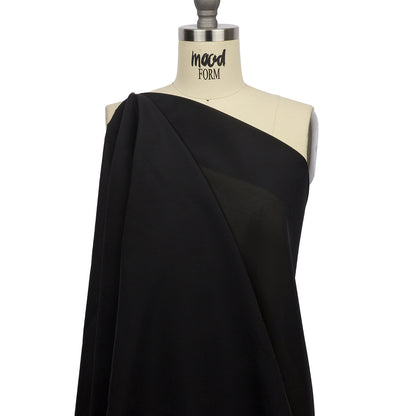 Famous Australian Designer Black Polyester Organza Drape
