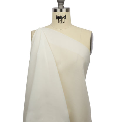 Famous Australian Designer Off White Polyester Organza Drape