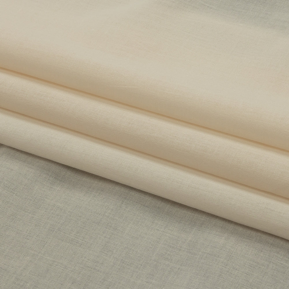 Famous Australian Designer Pinkish Ivory Cotton Voile Folded