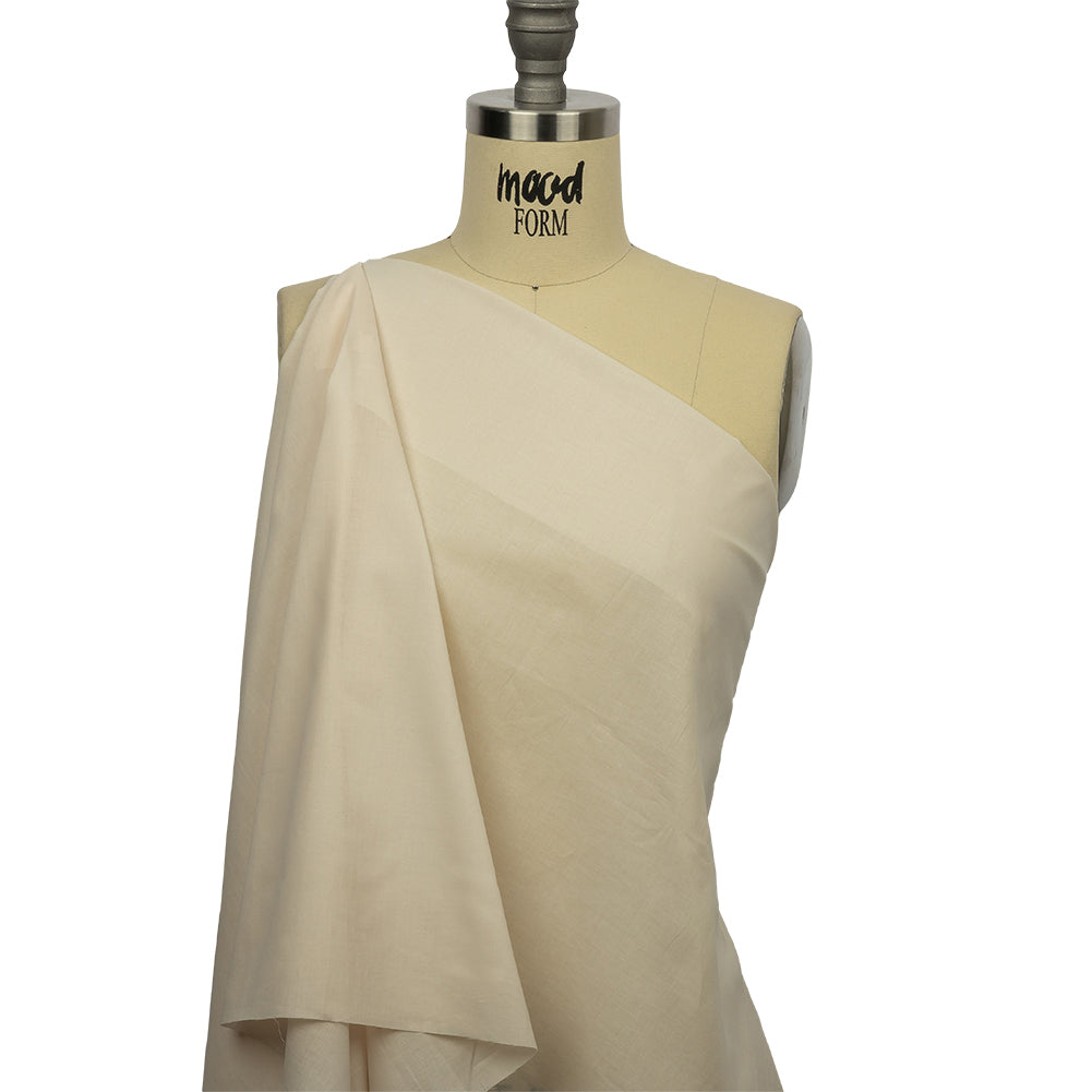 Famous Australian Designer Pinkish Ivory Cotton Voile Drape