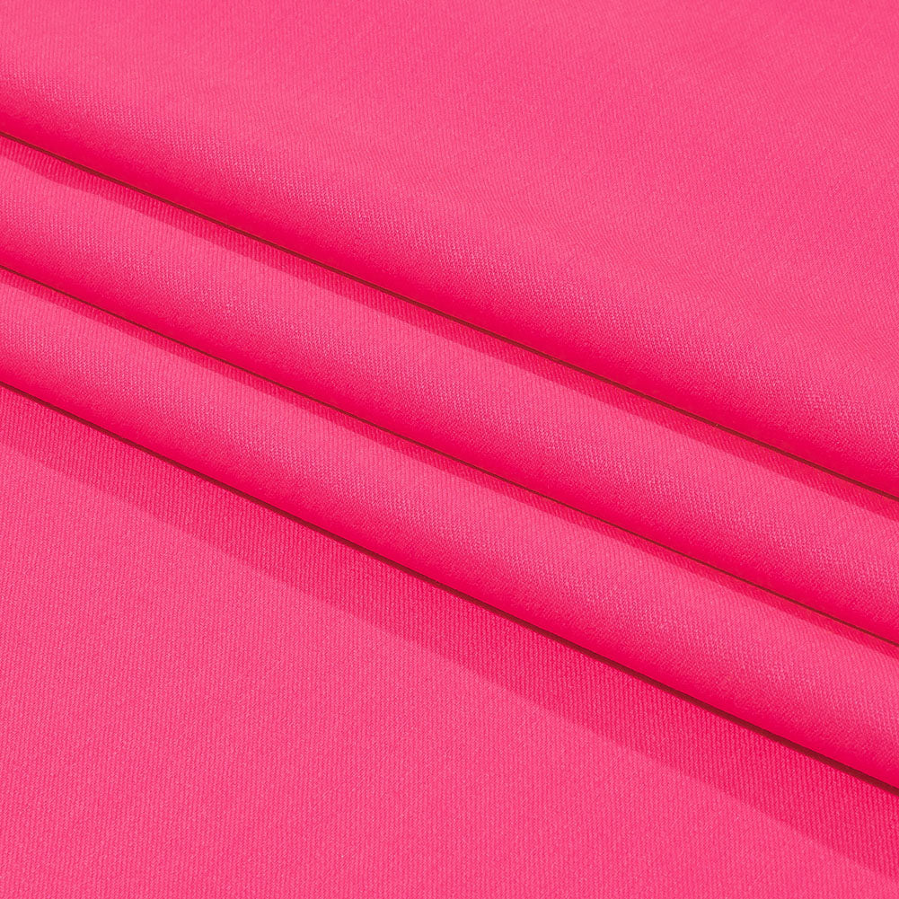 Italian Hi-Vis Pink Double Face Stretch Super 150 Virgin Wool Twill Suiting