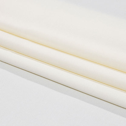 Italian Off White Double Face Stretch Super 160 Virgin Wool Twill Suiting