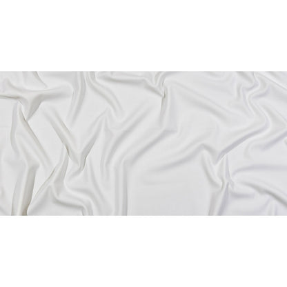 Italian Off White Double Face Stretch Super 160 Virgin Wool Twill Suiting