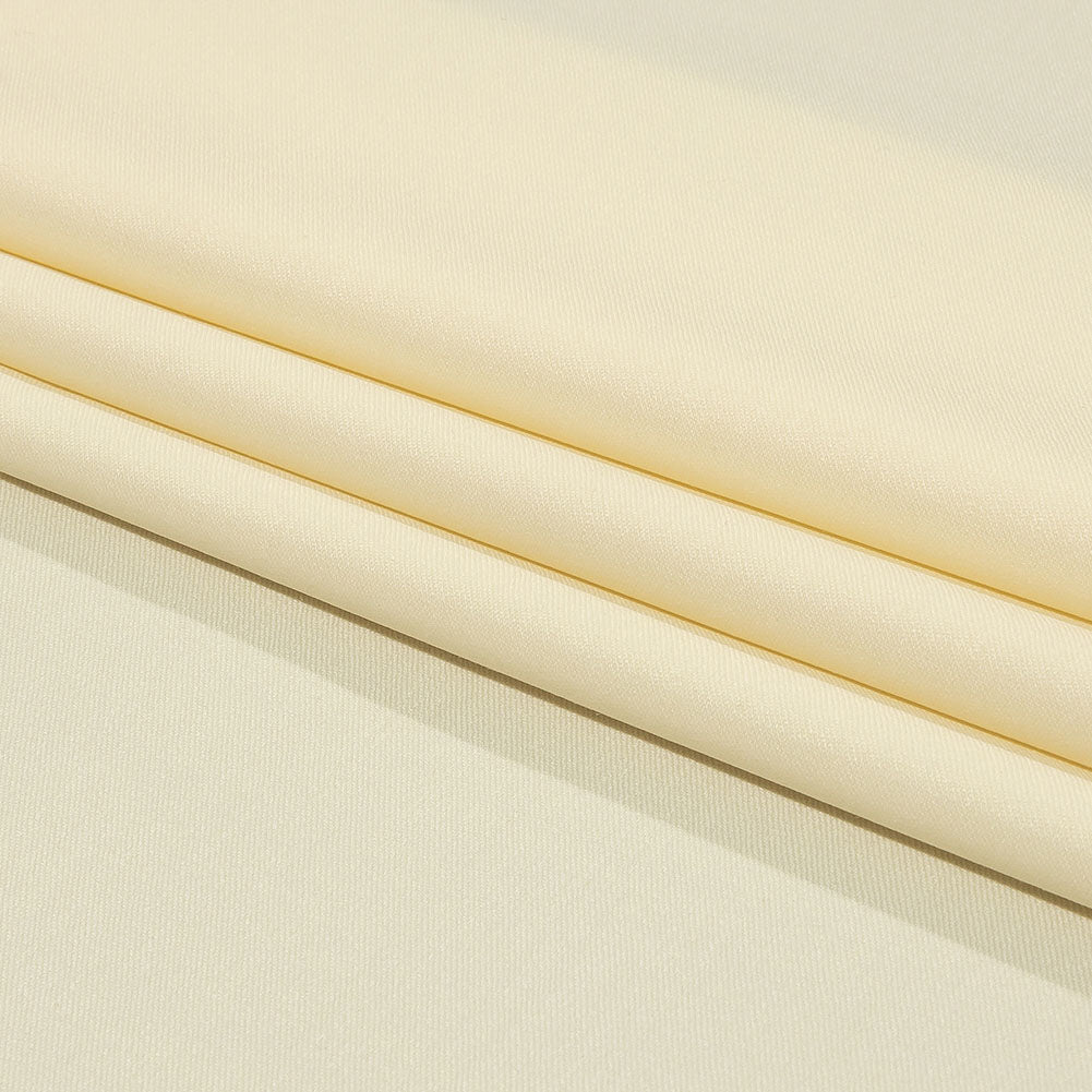 Italian Ivory Double Face Stretch Super 160 Virgin Wool Twill Suiting