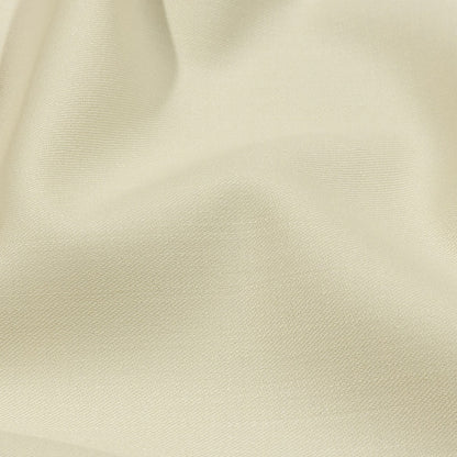 Italian Ivory Double Face Stretch Super 160 Virgin Wool Twill Suiting