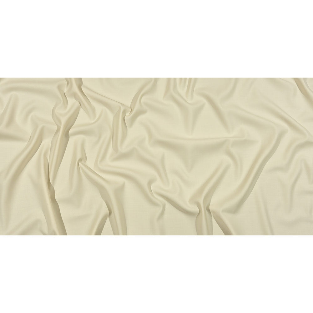 Italian Ivory Double Face Stretch Super 160 Virgin Wool Twill Suiting