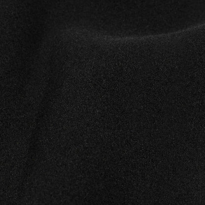 Balenciaga Italian Black Brushed Wool Coating Detail