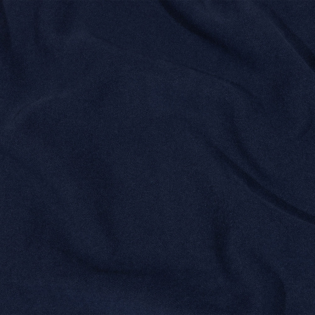 Balenciaga Italian Deep Ultramarine Brushed Blended Virgin Wool and Cashmere Twill